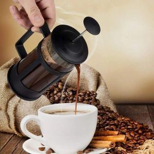 Théière Cafetière Filtre à Thé 2 en 1 Élégance et Praticité en Noir Chic