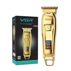 VGR Tondeuse à cheveux professionnelle V-965 pour hommes - Avec ou sans fil, lame en T de précision, écran LED, fonction turbo, 4 sabots de coupe, rechargeable par USB Type-C