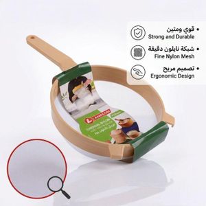 Passoire Fine en Nylon 15 cm avec Poignée Ergonomique – Filtre Cuisine Durable en Plastique ABS