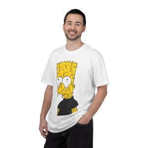 CAPRI T-shirt Design Simpson & Unisexe en 100 % coton blanc 