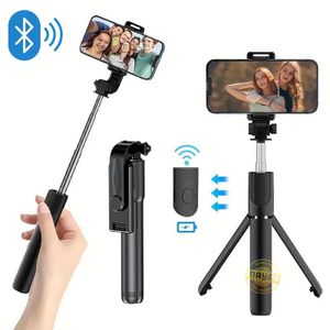 Perche à selfie Bluetooth Stick Aluminum télescopique réglable + Télécommande