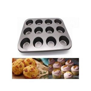 Moule 12 tasses - moule à cupcake à muffins - Moule Gateau - Moule à pâtisserie.