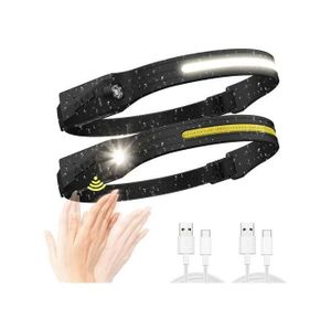 Lampe frontale Rechargeable COB LED à Induction, multifonction, 5 Modes