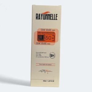 RAYONNELLE Crème Solaire Teintée Spf50+ . 50.ML