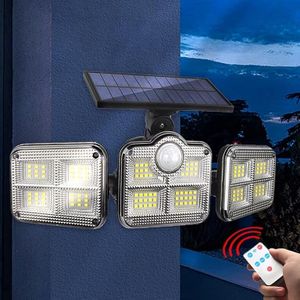 Lampe Solaire LED avec Détecteur de Mouvement et Télécommande