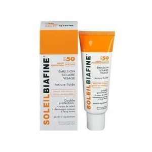 Soleil Biafine Lait Solaire Désaltérant Haute Protection SPF 50 - Peaux Sèches ou Sensibles