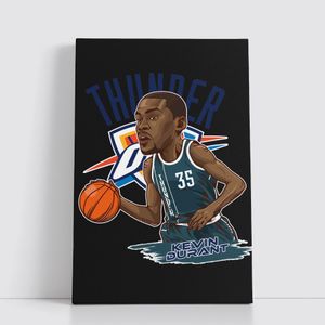 Asian Planet Tableau NBA sur Toile – Affiche Murale 25x40 cm avec Equipes et Joueurs Legendaires du Basket 295