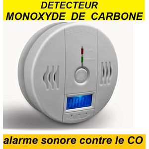 Generic DETECTEUR DE MONOXYDE DE CARBONE & AFFiCHEUR LCD & ALARME à prix  pas cher