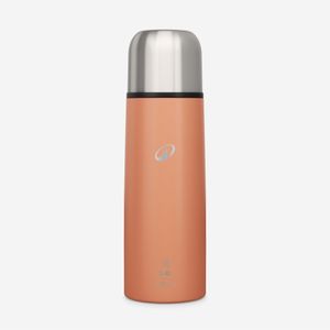 Bouteille Isotherme Inox 0.4L Avec Gobelet - Orange - Idéale Pour Randonnée Et Voyages
