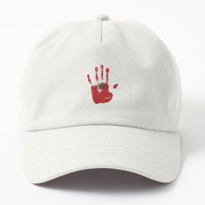 Hand Morocco Flag Palm Casquette blanc  avec design unique  