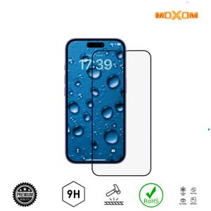 MOXOM Screen protecteur en verre trempé 9h incassable iPhone 16 Plus 