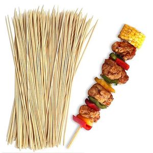 Generic boite 90 Piques En BOIS / BROCHETTE BARBECUE / brochettes Shish 30  cm à prix pas cher