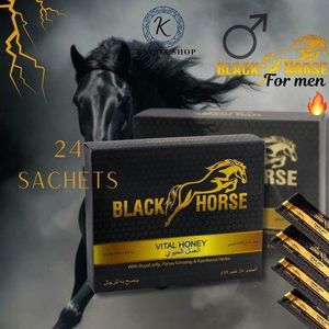 BIack Horse V.HONEY - MIEL MAX MIEL MAX biologique infusé de gelée naturelle, de MAX d'abeille et d'herbes naturelles mélangées à 100 % - 24 unités par paquet de 10g