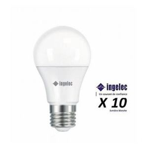 Lot de 10 Ampoules LED E27 9W=60W - LAMPE led