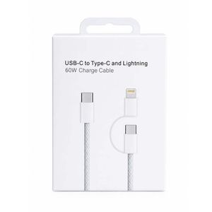 Câble de charge 60 W vers USB-C et Lightning