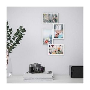 Ikea cadre photo, Pêle-mêle 4 photos, blanc, 21x41 cm