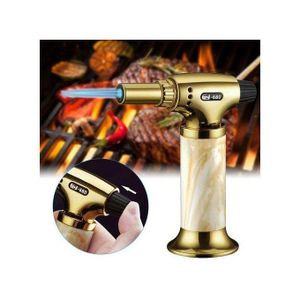Chalumeau de Cuisine Rechargeable à gaz multifonction brûlée créative puissante et réglable