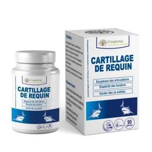 Complemax Cartilage de Requin - Complément Alimentaire pour Articulations, Os & Tendons - Souplesse & Mobilité Accrues - 90 Gélules