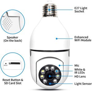 Ampoule HD Sécurité Mini (Sans fil) Intelligente IP 