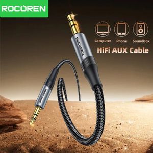 ROCOREN Cable audio avec jack 3.5mm Male to Male Aux Cable, 1M