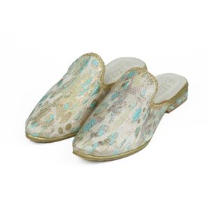 Luxueuse BABOUCHE faite à la main : Intérieur en peau de mouton douce