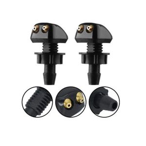 Kit de 2 Buses d'Arrosage Universelles pour Essuie-glace de Pare-brise Avant de Voiture