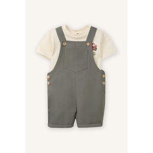 Defacto طقم بطباعة الحيوان بياقة مستديرة من قطعتين