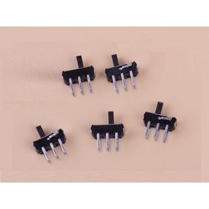 مجموعة من 5 مفاتيح منزلقة 1P2T – Eastar MSS-22D18، تركيب عمودي على PCB
