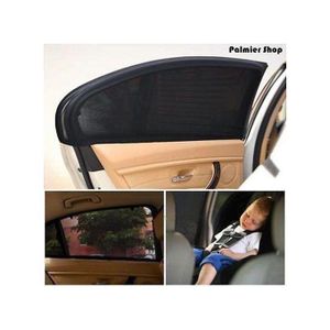 2 pcs Pare-soleil vitre arrière de la voiture couverture bouclier Rideaux de fenêtre