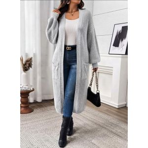 Cardigan / cape long en maille