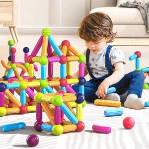 Montessori jeu de Construction magnétiques, jouets éducatifs pour enfants - 42 PCS