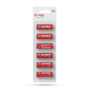 Piles Alcalines Telefunken AA Mignon LR6 1.5V - Pack de 12 pour Appareils Quotidiens