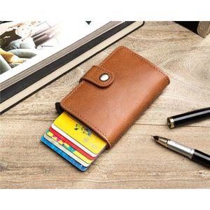 Portefeuille en cuir pour hommes, porte-cartes de crédit, porte-cartes bancaire