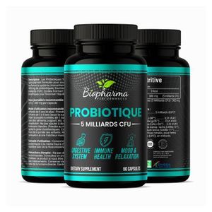 Biopharma Performances بروبيوتيك 5 مليار CFU 90 كبسولة