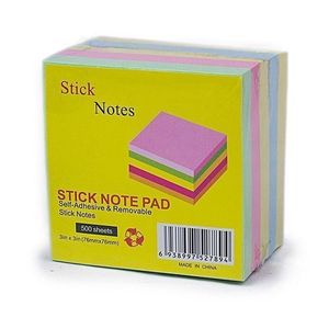 POST-IT STICK NOTE LUX PAD 76*76 DIFFERENTS COULEURS