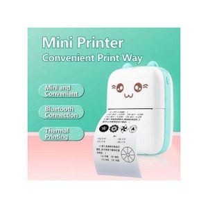 Imprimante thermique portable pour enfants, impression sans fil, Bluetooth, Android, IOS, chat de poche, papier photo, 57mm, Prquinze