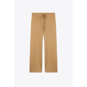 Marwa بنطال بيج برباط