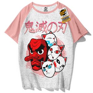 BENYAHYA STORE قميص أوطاكو تيشرت مانكا أنيمي ياباني ملابس رجال نساء لباس أوتاكو أولاد بنات تيشورت - Tshirt Anime T-shirt Demon Slayer Manga Teshirt Kimetsu Otaku Teeshort Cosplay