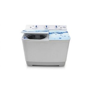 Siera Machine à Laver Semi-Automatique 10 Kg Twin Tub (Double Bac) - Essorage Rapide & Économique - XPB1050