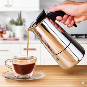 Cafetière à café en acier inoxydable – 500ml – Design moderne avec poignée isolée