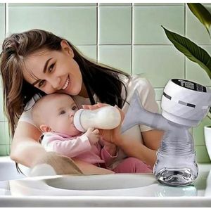 مضخة ثدي كهربائية محمولة خالية من مادة BPA، جامع حليب الرضاعة الطبيعية بدون استخدام اليدين,مضخة ثدي كهربائية مريحة للطفل والأم، صغيرة الحجم وخفيفة الوزن، أوتوماتيكية