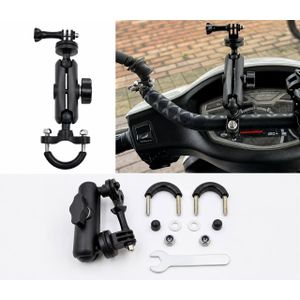 Support Caméra Moto, Vélo & Trottinette en Alliage d’Aluminium – Rotation 360° Compatible GoPro & Insta360