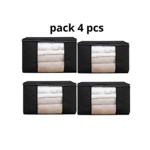 pack 4 boîte de rangement pliable d'espace stocker une grande quantité