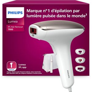 Philips Lumea السلسلة 7000 IPL إزالة الشعر بالضوء النبضي + قلم تقليم