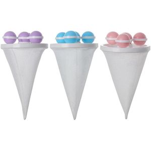 3 Pièces Enlèvement de de Filtrage de Cheveux Flottants, Machine à Laver Réutilisable Filtre à Cheveux Nettoyage Sac en Épilateur pour Animaux de Compagnie