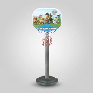 Panier de Basketball sur Pied pour Enfants Paw Patrol avec Ballon et Pompe