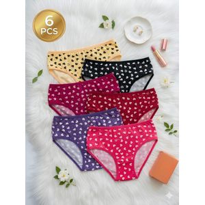 ملابس داخلية نسائية مثيرة مصنوعة من القطن في إسبانيا مكونة من 6 قطع