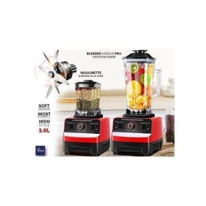 TATCH Professionnel Blender Lourd 2L 15Vts 2Bocaux multifonction Broyeur Glaces Puissant Smoothie et Bébé