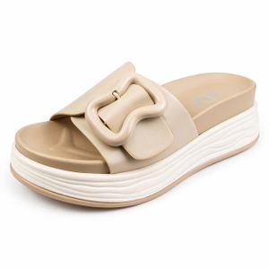 Tifano Sandale Compense pour femme beige