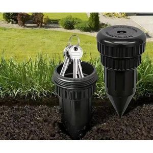 Cache-Clés Extérieur en Forme d’Arroseur – Boîte de Rangement pour Clés, Étanche et Résistante, à Enterrer dans le Jardin